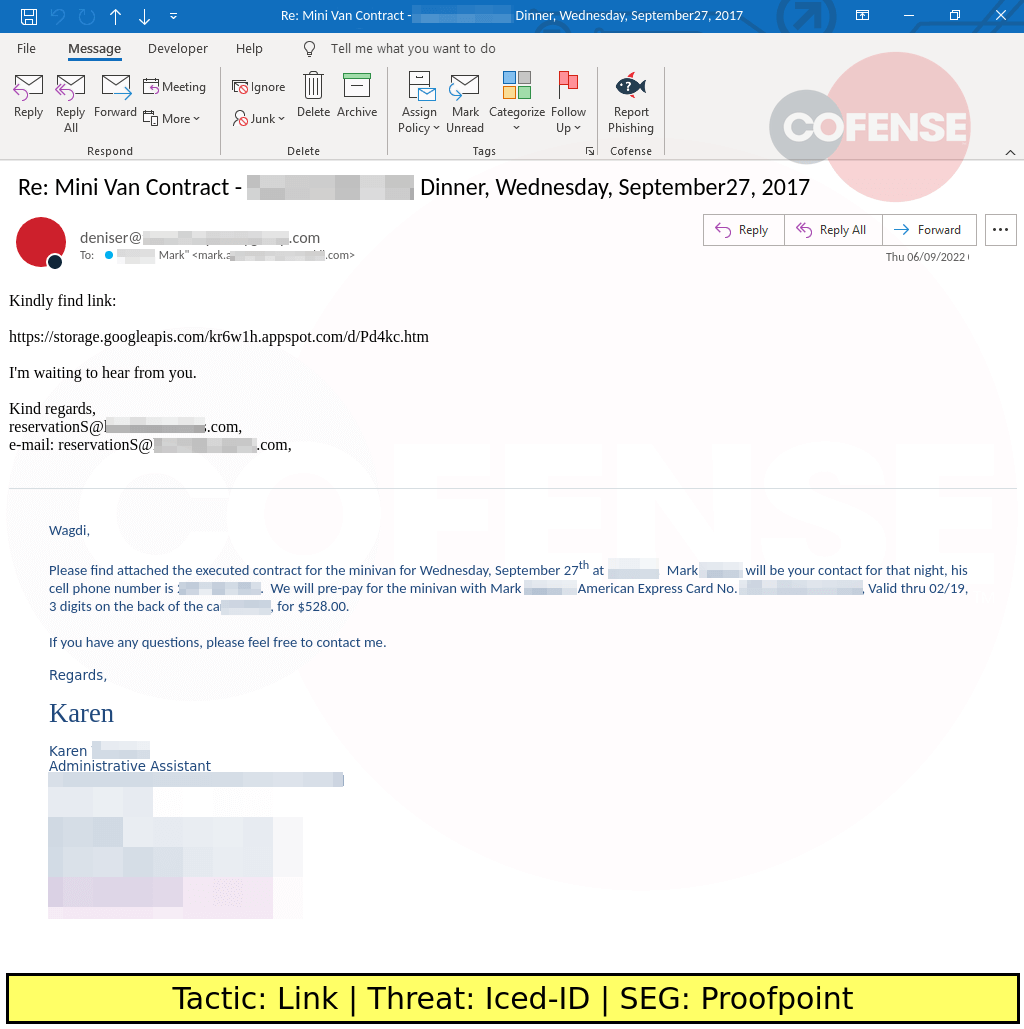 Ransomware Phishing Email