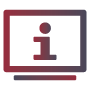 Information security icon for data protection and confidentiality