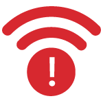Cofense Wi-Fi security - icon of Wi-Fi network with lock and shield