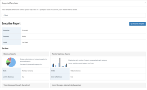 Cofense Vision: Real-Time Email Threat Detection - Dashboard