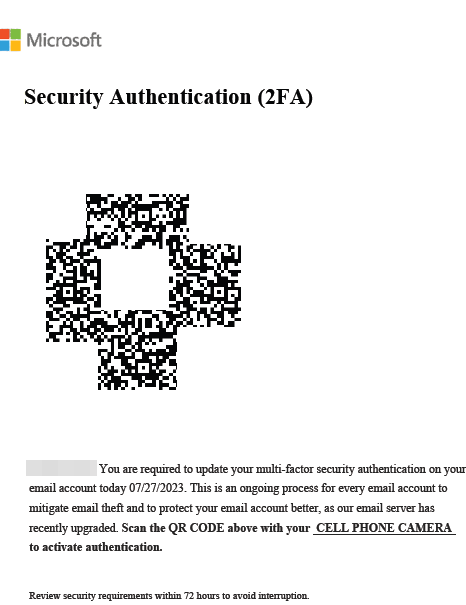 Security Authentication (2FA)